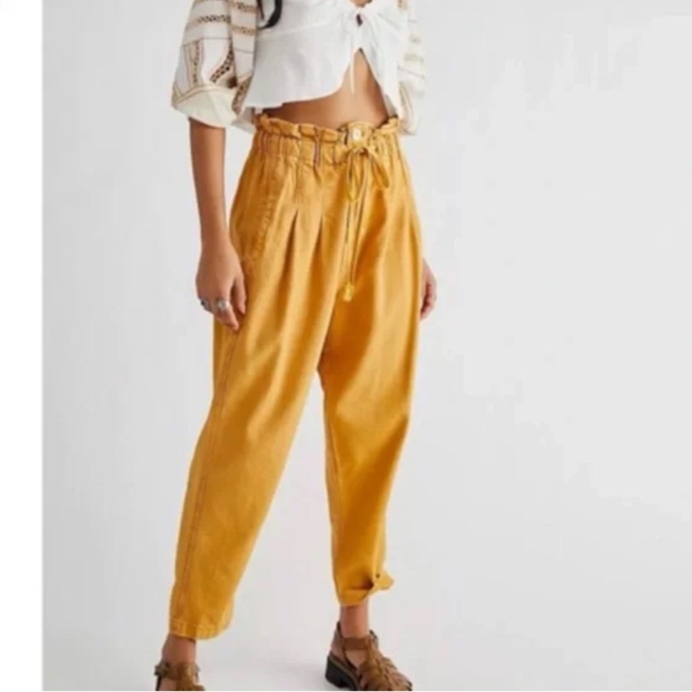 Free People Margate Cord Pleated Trouser